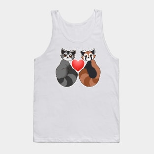 Raccoon & Red Panda Best Friends Tank Top